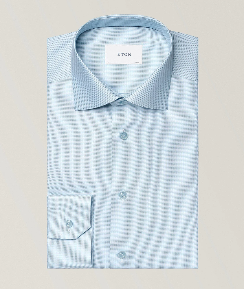 Slim-Fit Semi-Solid Dress Shirt