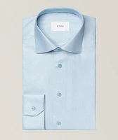 Slim-Fit Semi-Solid Dress Shirt