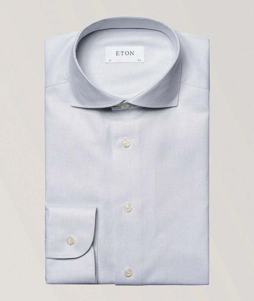Slim-Fit Mélange Dress Shirt