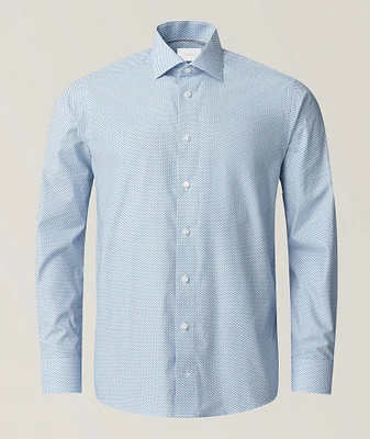 Contemporary-Fit Micro Dress Shirt