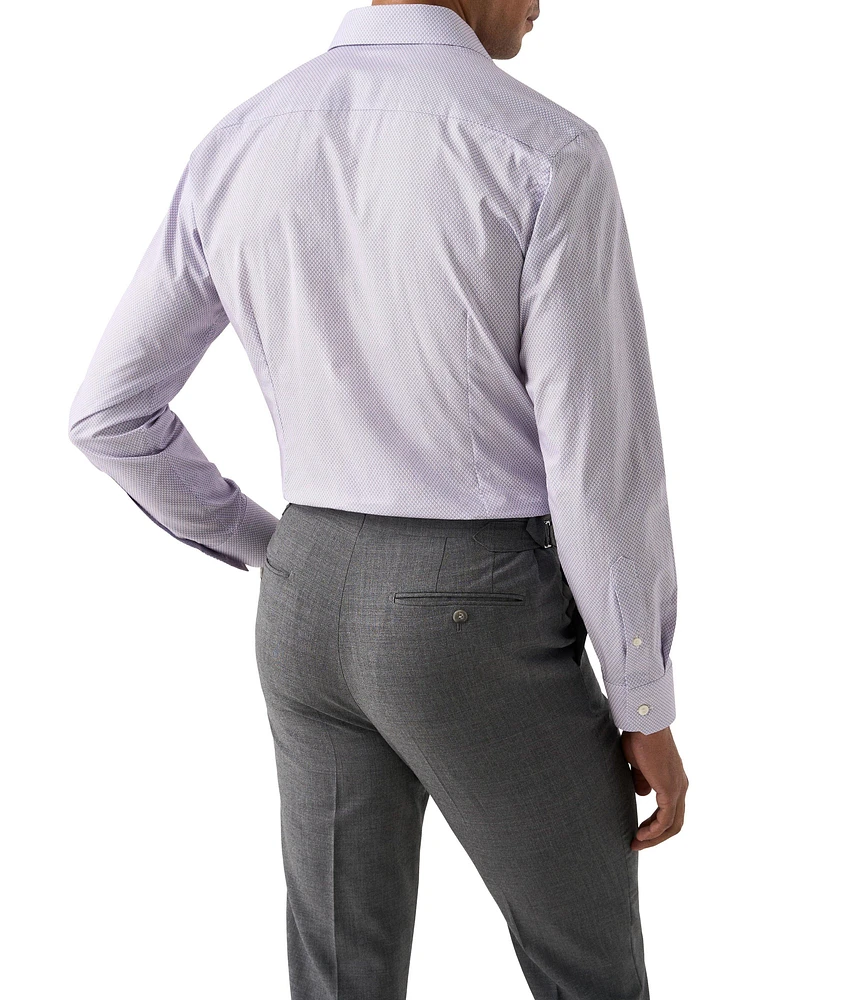 Slim-Fit Micro Dress Shirt