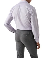 Slim-Fit Micro Dress Shirt