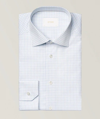 Slim-Fit Elevated Piqué Check Shirt