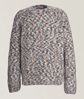 Multi-Colour Mohair-Blend Crewneck Sweater