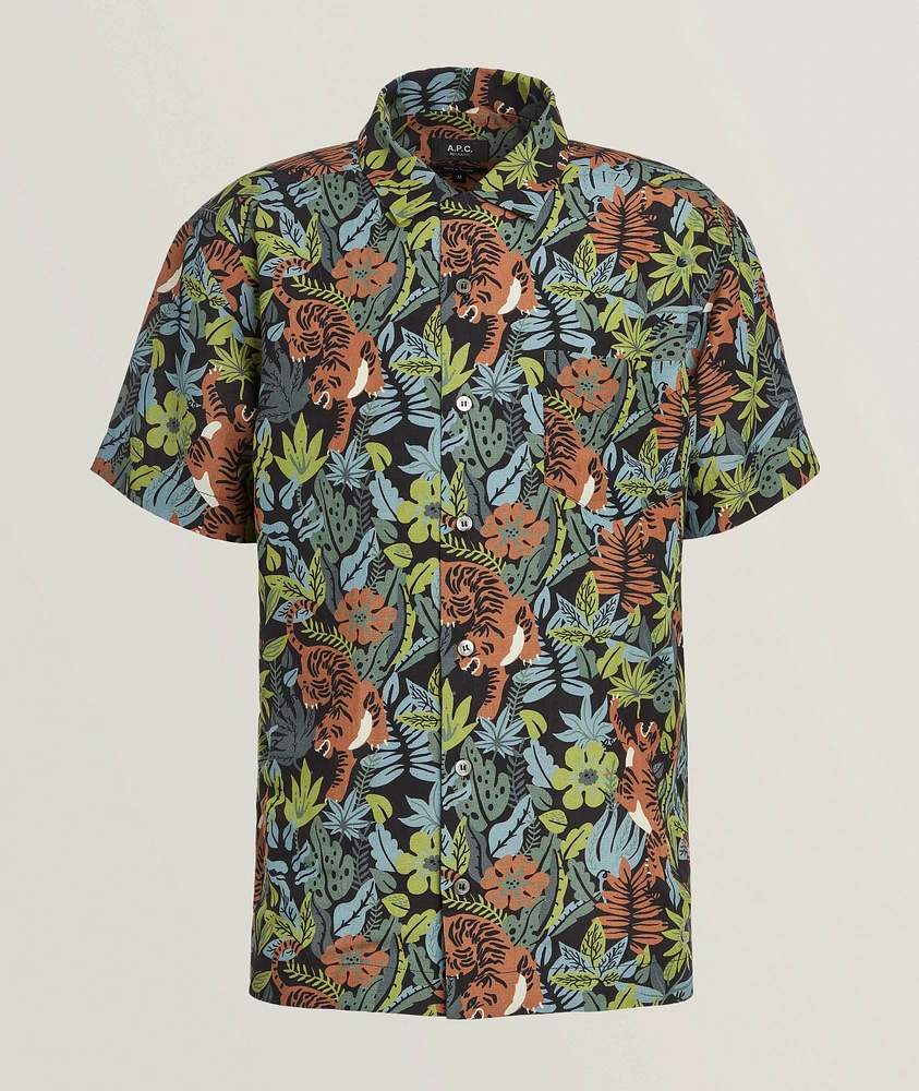 Roy Floral Tiger Shirt