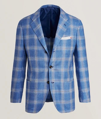 Cashmere-Blend Windowpane Sport Jacket