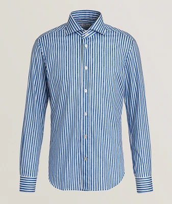 Watercolour Stripe Cotton Shirt