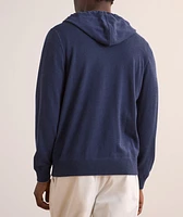 Cashmere Full-Zip Hooded Sweater