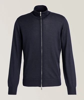 Cashmere-Silk Full-Zip Cardigan