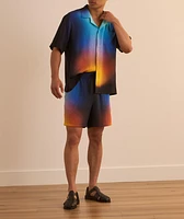 Gradient Silk Shorts