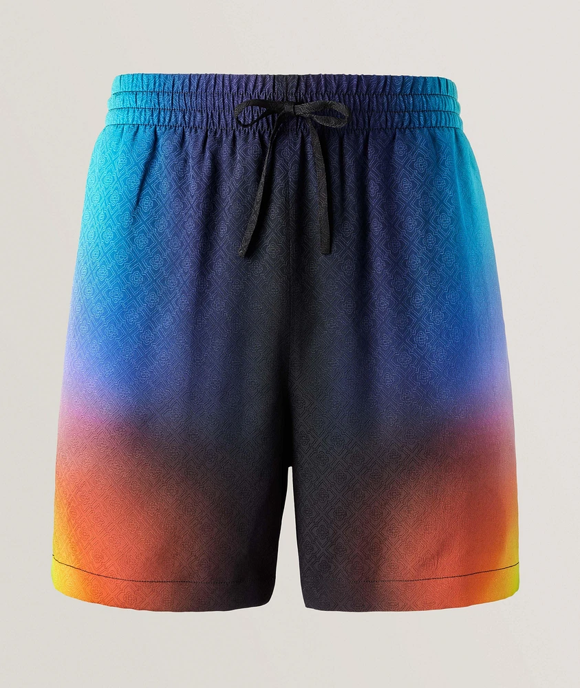 Gradient Silk Shorts