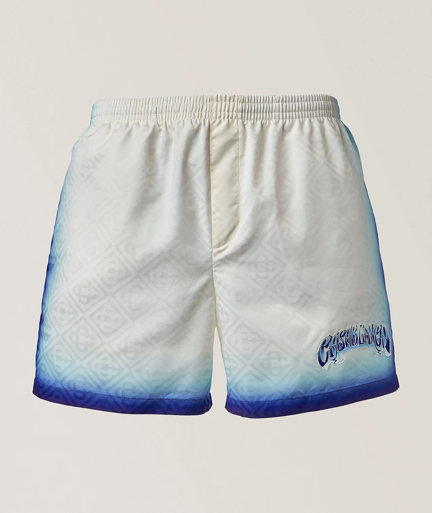 Printed Fade Swim Shorts