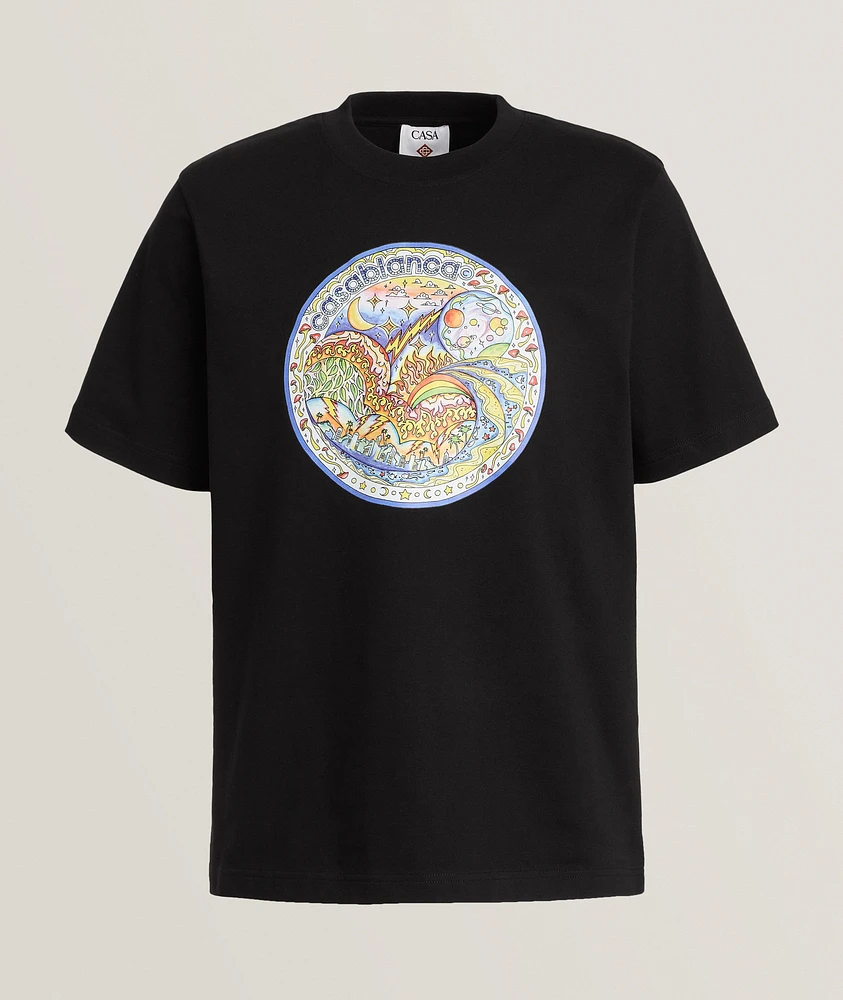 Four Elements Graphic Cotton T-Shirt