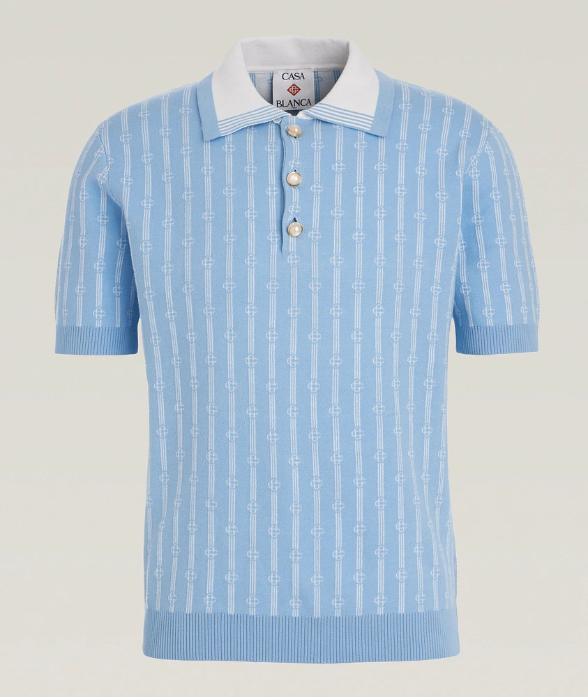 Monogram Knit Polo