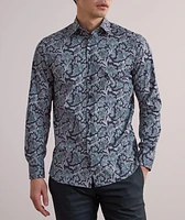Floral Stretch-Cotton Shirt