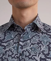 Floral Stretch-Cotton Shirt