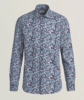 Floral Stretch-Cotton Shirt