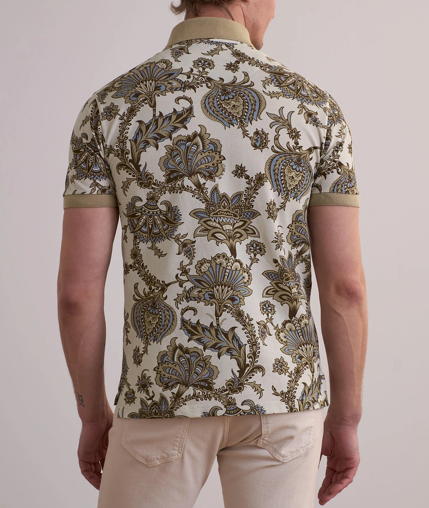 Floral Cotton Polo