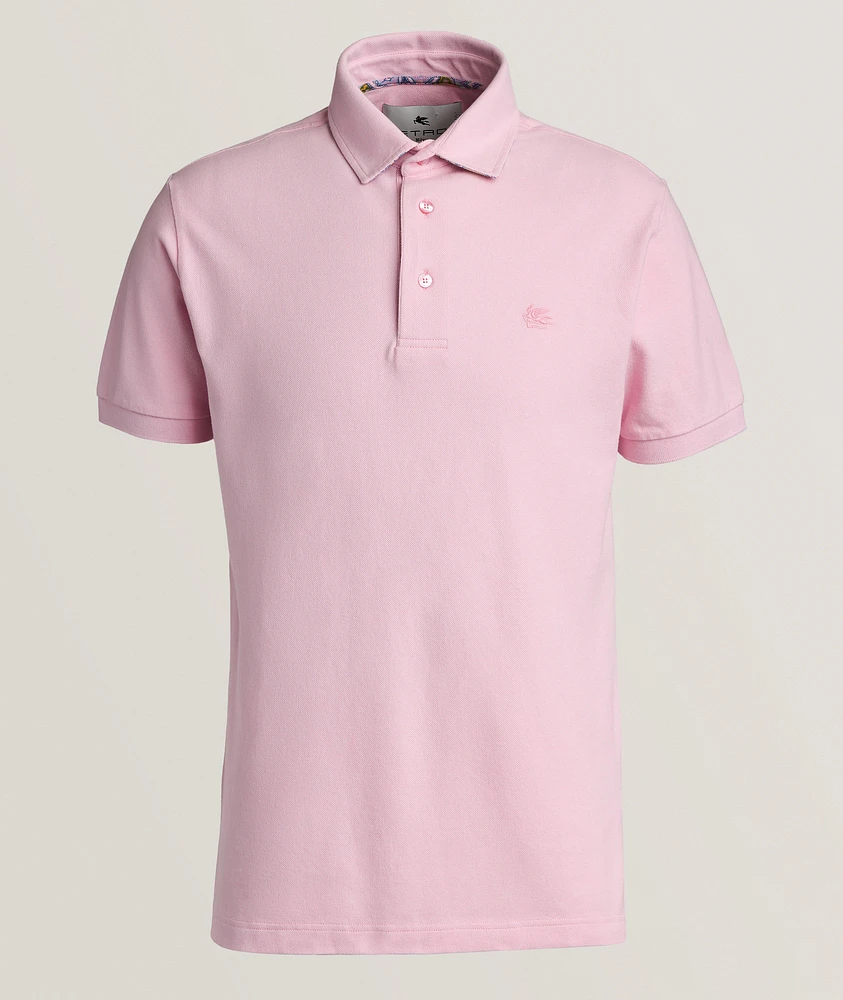 Paisley-Under Collar Cotton Polo