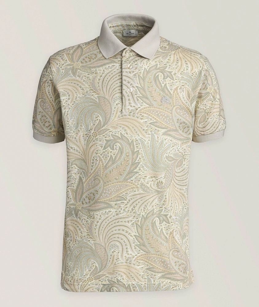 Paisley Cotton Polo