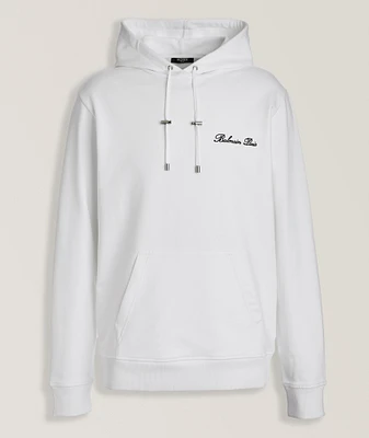 Embroidered Logo Hooded Sweater