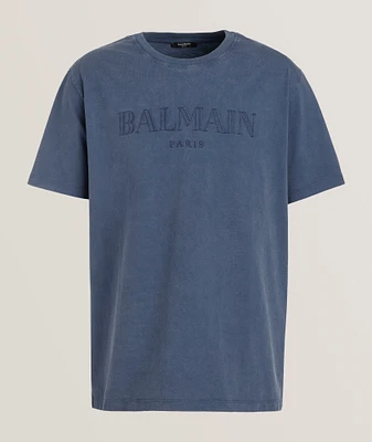 Embroidered Logo Cotton T-shirt