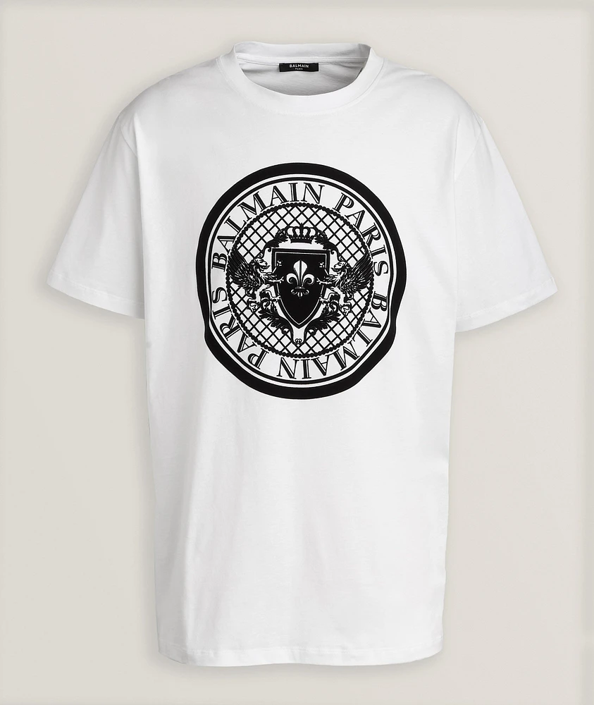 Velvet Emblem Logo Cotton T-Shirt