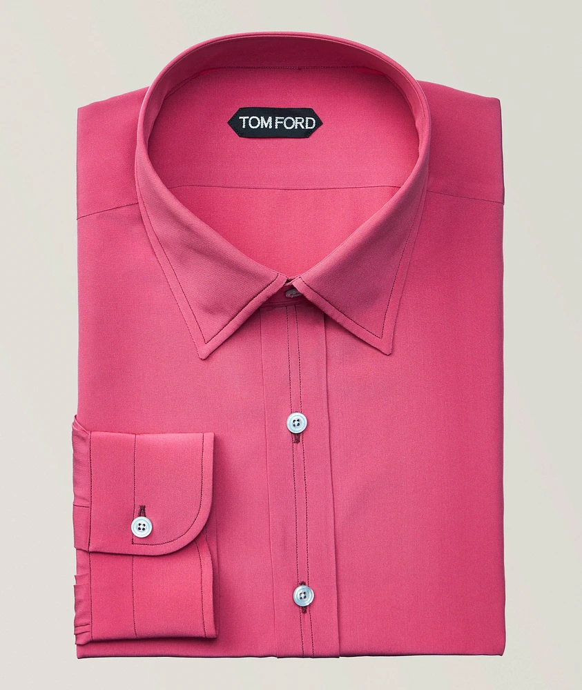 Silk Crepe de Chine Dress Shirt