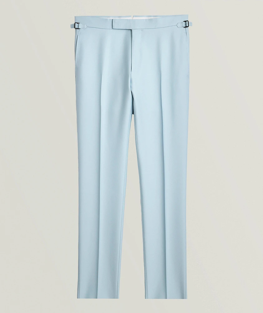 Shelton Wool-Silk Twill Dress Pants