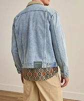 Corduroy Collar Denim Jacket