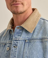 Corduroy Collar Denim Jacket