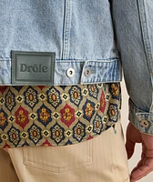 Corduroy Collar Denim Jacket