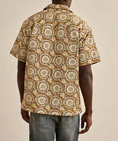 Paisley Cotton Gabardine Camp Shirt