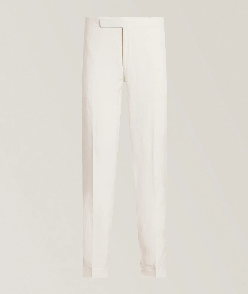 Silk-Linen Suit Pants