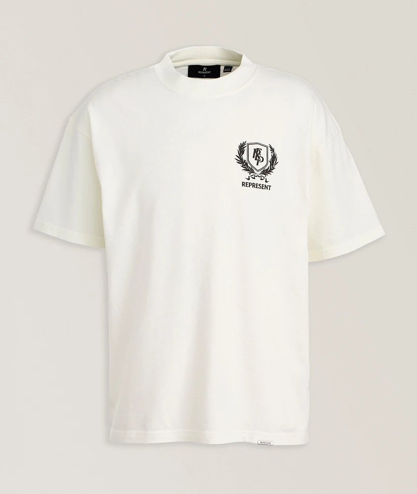 Crest Logo Cotton T-Shirt