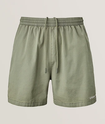 Logo Stretch Cotton-Blend Shorts