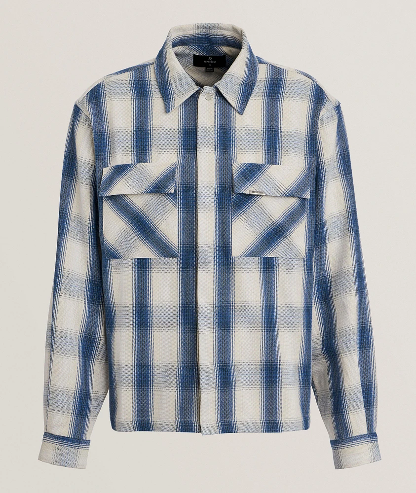 Plaid Waffle Flannel Shirt