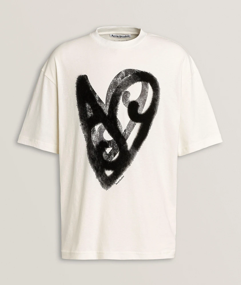 Flocked Heart T-Shirt