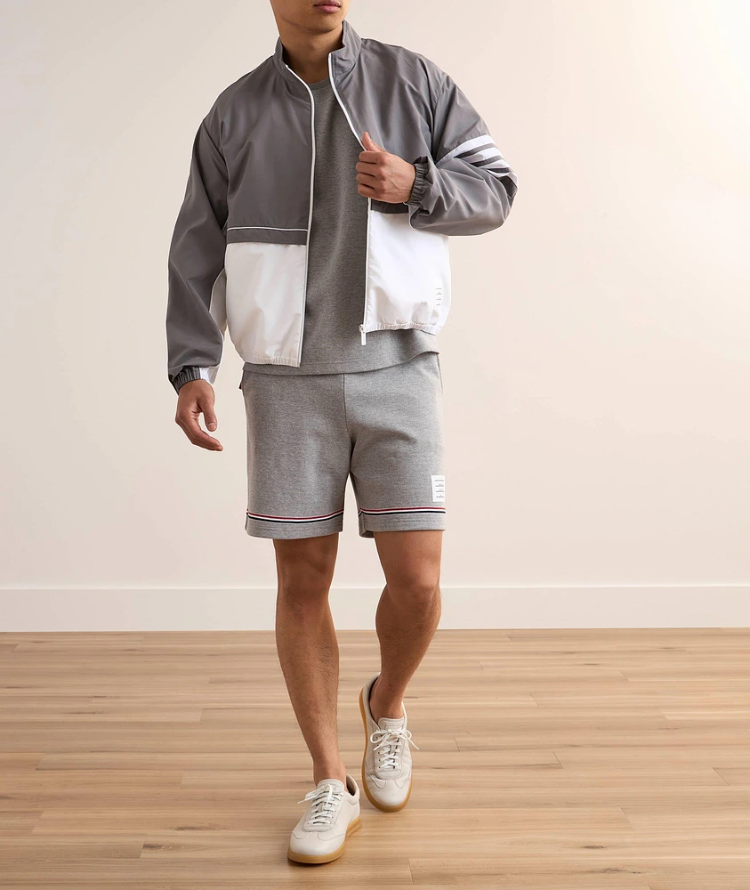 Striped-Trim Cotton Drawstring Shorts