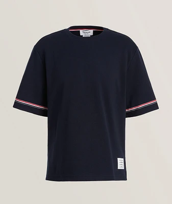 RWB Striped Trim Rugby Cotton T-Shirt