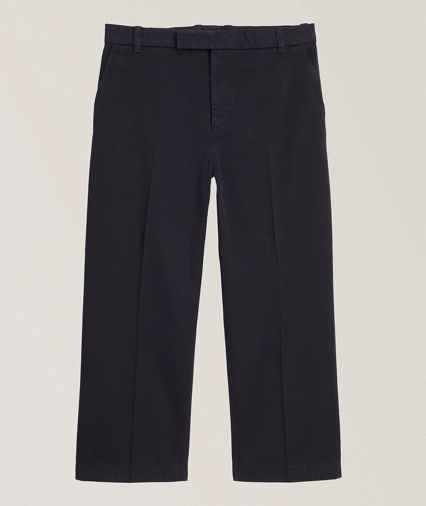 Straight-Leg Cotton Chino Pants