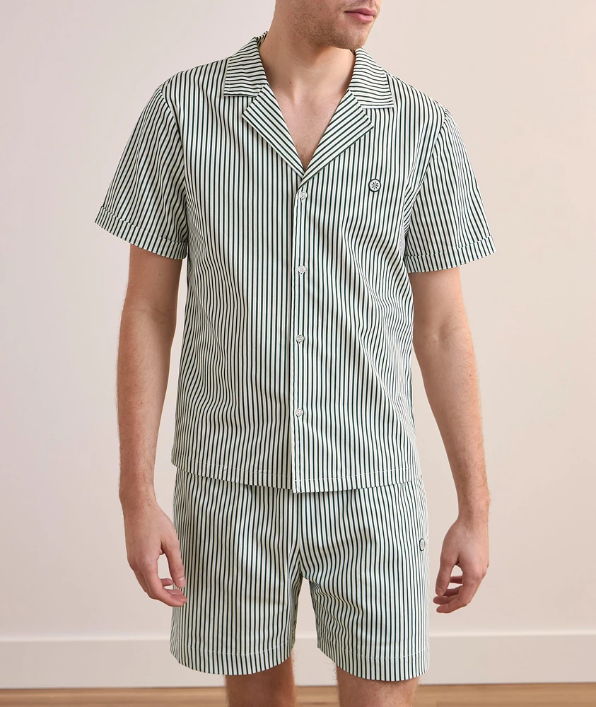 Pinstripe Camp Shirt