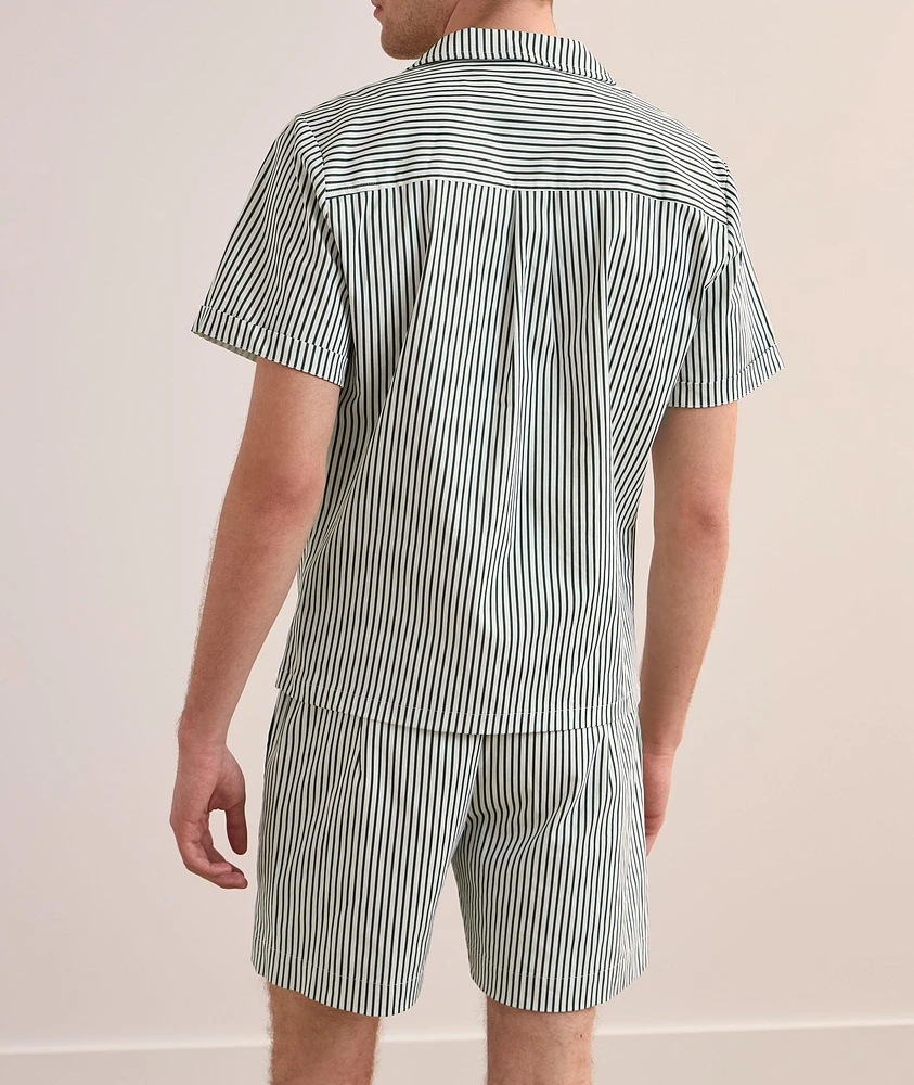 Pinstripe Camp Shirt