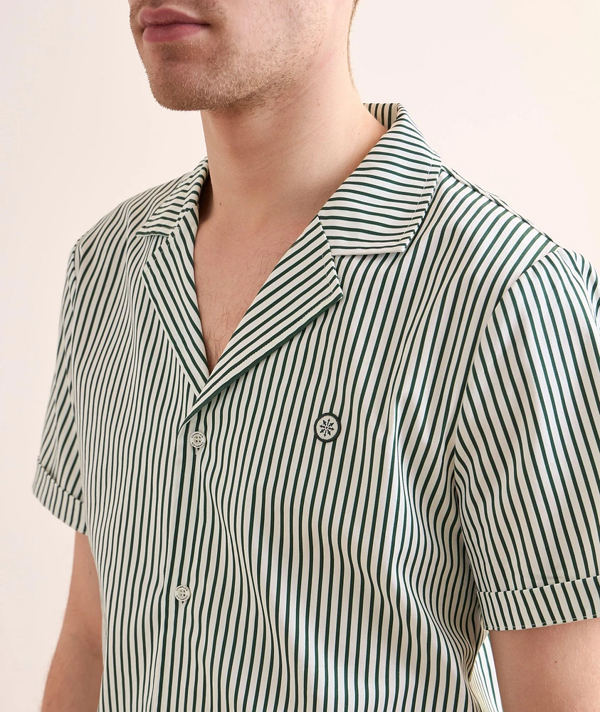 Pinstripe Camp Shirt