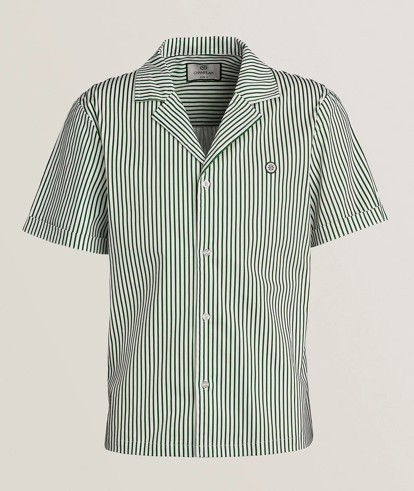 Pinstripe Camp Shirt