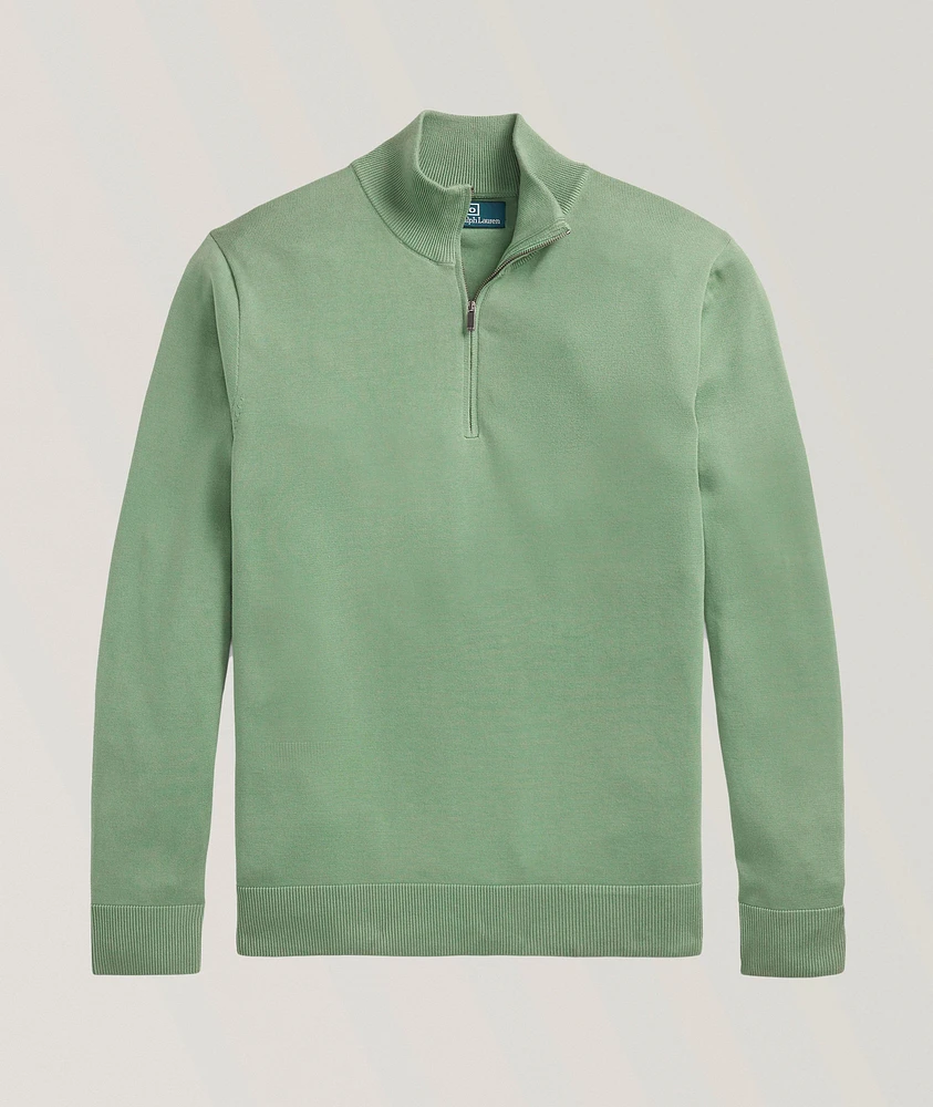 Quarter-Zip Cotton Sweater