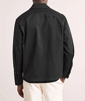 Stretch-Cotton Zip Overshirt