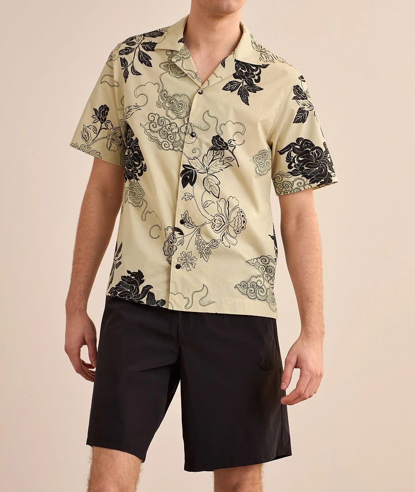 Floral Cotton Camp Shirt