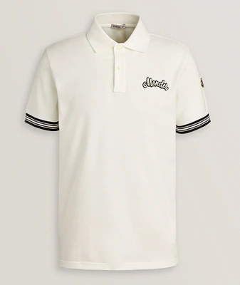 Cotton Piqué Cursive Logo Polo
