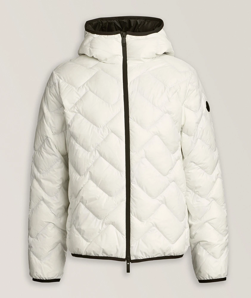 Bimont Zig-Zag Quilted Down Puffer Jacket